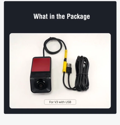 Видеорегистратор 1920х1080p, ADAS (контроль полос и предупреждение столкновений) - Carmedia OL-DVR-ADAS-V3