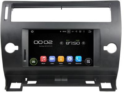 Штатное головное устройство Android 7.1 Newsmy KD-7247-P3-7-b для CITROEN C4 2004-2011, C5 черный