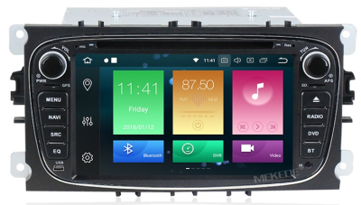 Штатное головное устройство FORD Focus II, Mondeo, S-MAX, Galaxy, Tourneo, Transit Connect черный на Android 10 Carmedia MKD-7053-P5-8