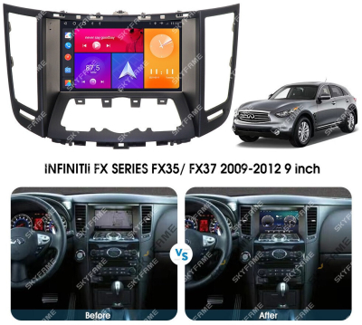 Штатная магнитола для Infiniti FX35 2009-2013, QX70 2013-2016 на Android 12 (14), (QLED/2K) - Carmedia EW-9828-4-NPQU