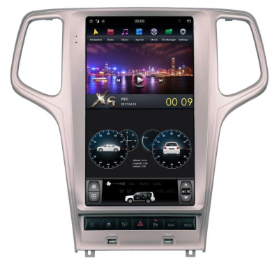 Магнитола Tesla для Jeep Grand Cherokee 2013+ шампань Carmedia ZF-1823G-DSP Android 9.0 TESLA Магнитола Tesla для Jeep Grand Cherokee 2013+ шампань Carmedia ZF-1823G-DSP Android 9.0 TESLA