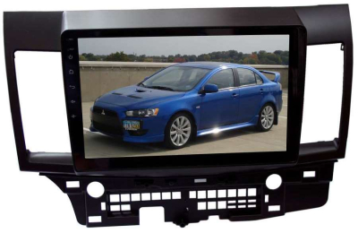 Штатная магнитола для Mitsubishi Lancer до 2014 г LeTrun 1932-1827 10 дюймов KD Android 8.x MTK 4G 2+16 Gb