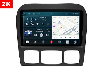 Автомагнитола штатная с 2K экраном RedPower 71350 Slim на Android 10 для Mercedes-Benz S-Class 1998-2005