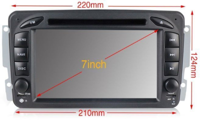 Штатное головное устройство MERCEDES G класс W463 2001-2006, C класс W203, CLK C209/W209, Vito, Viano на Android 10 Carmedia MKD-7012-P6