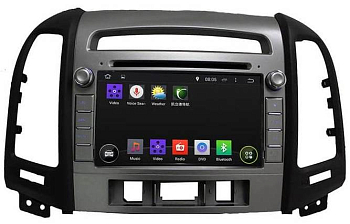 Штатное головное устройство Android 7.1 Newsmy KD-7021-P3-7 для HYUNDAI Santa Fe 2006-2010 (ДО-рестайлинг, CM, 3 отверстия под кнопки)