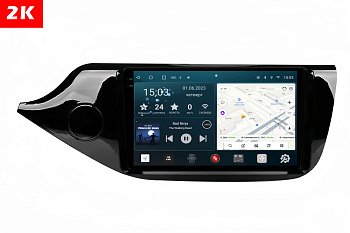 Автомагнитола штатная с 2K экраном RedPower 71238G Slim на Android 10 для KIA Ceed 2-поколение JD (2012-2018) 9 дюймов (глянец)