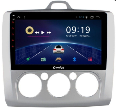 Штатная магнитола Ownice G50 S9201T-M для Ford Focus 2, S-max (Android 7.1) кондиционер