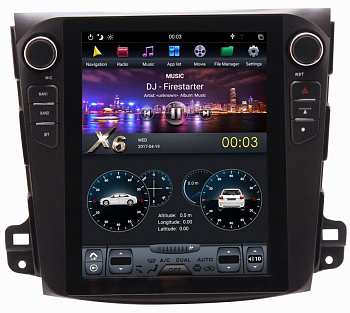 Магнитола Tesla для Mitsubishi Outlander XL 2006-2012, Peugeot 4007 2007-2012, Citroen C-Crosser 2007-2012 на Android 8.1 CARMEDIA ZF-1106