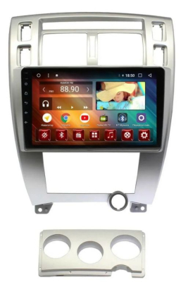 Штатная магнитола Hyundai Tucson 2004-2009 серебро на Android 11 - Cardrox CD-4509M