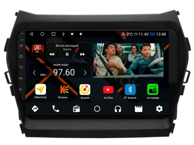Штатная магнитола Hyundai Santa Fe III 2013-2018 (для авто без камеры и усилителя) на Android 11, DSP, 4G, IPS / QLED 2K, Carplay - Cardrox CD-4053