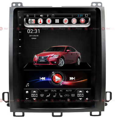 Штатное головное устройство RedPower 31470 (Tesla) на Android 6.0+ для Lexus GX 470 с управлением климата