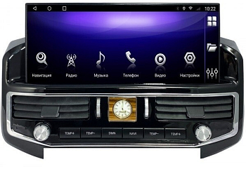 Магнитола для Toyota Land Cruiser 200 2016-2021 (без отдельного экрана климата) на Android 12, 4G, Carplay - Parafar PF567L12