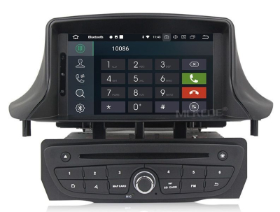 Штатное головное устройство RENAULT Megane III 2009+, Fluence 2010+, черный на Android 10 Carmedia MKD-R709-P30