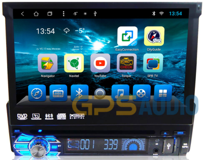 Универсальное головное устройство 1DIN на Android 9 CARMEDIA KR-7123-T8