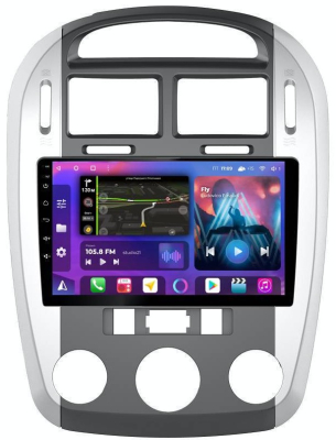 Штатная магнитола для Kia Cerato 1 2004-2008 (кондиционер, аварийка внизу) на Android 13, QLED/2K, 4G - FarCar S500 Plus (046M)