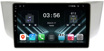 Штатная магнитола для Toyota Harrier XU30 2003-2013, Lexus RX 2003-2009 (монохром сверху) на Android 13 - FarCar (D/DX3221M)