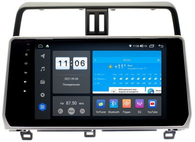 Штатная магнитола VOMI ZX362R10-7862-LTE для Toyota Prado 150 2017+ на Android 10