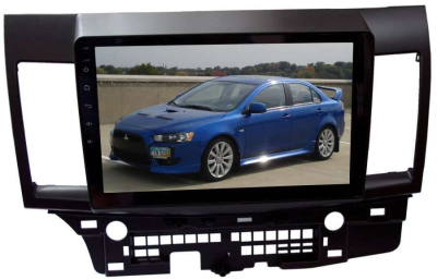 Штатная магнитола для Mitsubishi Lancer до 2014 г LeTrun 1932-2466 10 дюймов KD Android 8.1 MTK-L 2+16 Gb