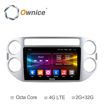 Штатная магнитола Ownice C500+ S9908P для Volkswagen Tiguan 2010-2016 (Android 6.0)