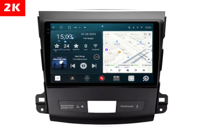 Автомагнитола штатная с 2K экраном RedPower 71056 Slim на Android 10 для Mitsubishi Outlander XL (06-12), Peugeot 4007, Citroen C-crosser Автомагнитола штатная с 2K экраном RedPower 71056 Slim на Android 10 для Mitsubishi Outlander XL (06-12), Peugeot 4007, Citroen C-crosser