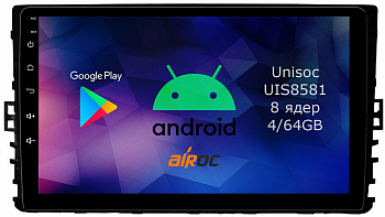 Штатная магнитола для Volkswagen / Skoda 9", 2018 на Android 14 - Airoc RMN-3709 Штатная магнитола для Volkswagen / Skoda 9", 2018 на Android 14 - Airoc RMN-3709