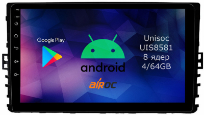 Штатная магнитола для Volkswagen / Skoda 9", 2018 на Android 14 - Airoc RMN-3709