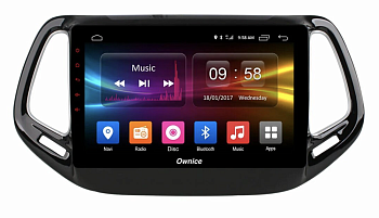 Штатная магнитола для Jeep Compass 2016 на Android 10, DSP, HDMI, Интерьерная подсветка - Carmedia OL-1255-D