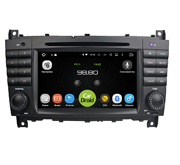 Штатная магнитола Roximo CarDroid RD-2501 для Mercedes Benz W203 C-Class 2003-2007, W209 CLK 2003-2007, W463 G-Class 2004-2008 (Android 10)