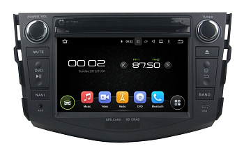 Штатная автомагнитола Toyota RAV4 (XA30) 2006-2012 Carmedia XN-7606-P5 Android 9.0 DSP