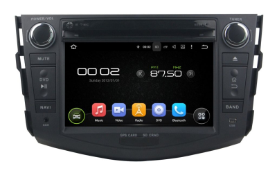 Штатная автомагнитола Toyota RAV4 (XA30) 2006-2012 Carmedia XN-7606-P5 Android 9.0 DSP