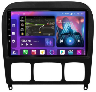 Штатная магнитола для Mercedes-Benz S-class (1998-2005) на Android 13, QLED/2K, 4G - FarCar S500 Plus (220M)