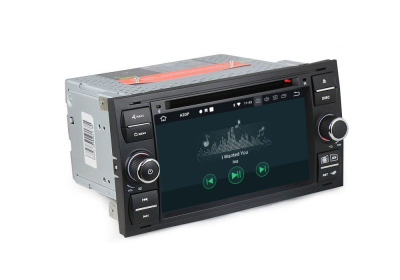 Штатное головное устройство Ford Focus 2 2005-2007, Transit 2006-2015, C-Max 2003-2010, Fusion 2005-2012 (230х120мм) черная на Android 10 Carmedia MKD-F745B-P5