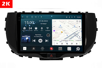 Автомагнитола штатная с 2K экраном RedPower 71043 Slim на Android 10 для KIA Soul 3 2019+