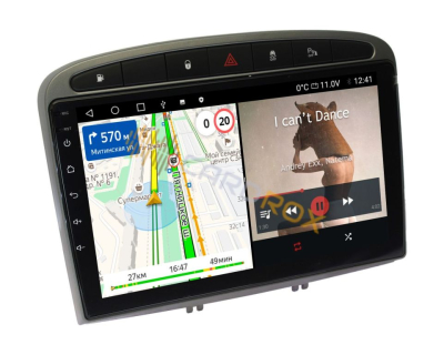 Штатная магнитола Peugeot 308 2008-2013 / 408 2012-2017 серый  на Android 11 - Cardrox CD-4609M