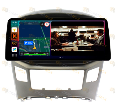 Штатная магнитола Hyundai Grand Starex, H-1 2016-2021 (черный верх, низ-серебро) на Android 10, DSP, 4G, IPS, Carplay - Cardrox CD-4195-12 (12 дюймов)
