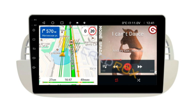 Штатная магнитола Fiat 500 2007-2015 серебро на Android 11 - Cardrox CD-4829M Штатная магнитола Fiat 500 2007-2015 серебро на Android 11 - Cardrox CD-4829M