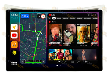 Штатная магнитола Toyota Vitz 2005-2010 Серебро на Android 10, DSP, 4G, IPS, Carplay - Cardrox CD-4466-13 (11-13 дюймов)