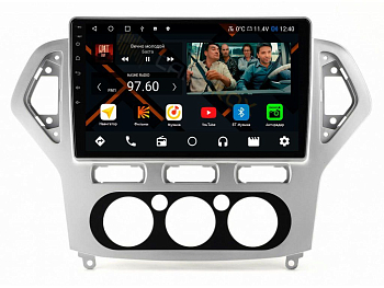 Штатная магнитола Ford Mondeo 4 2007-2010 дорестайл (кондиционер) Серебро (SYNC не поддерживает) на Android 11 - Cardrox CD-4150M