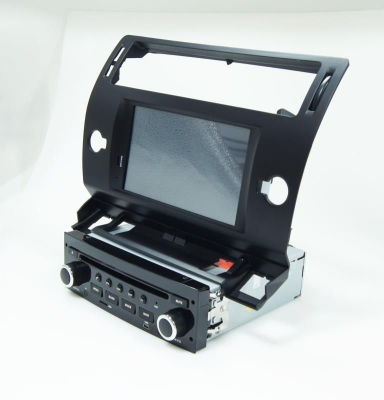 Штатное головное устройство для Citroen C4 2004-2011 черный на Android 8.1 Carmedia KR-7066-b-S9