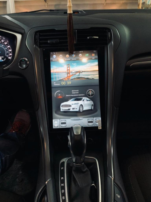 Магнитола Tesla для Ford Mondeo 5 2015+ кондиционер на Android 9.0 Carmedia ZF-1201-m-DSP