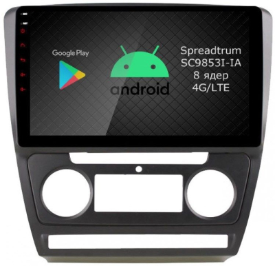 Штатная магнитола Roximo 2K / RI-3202B для Skoda Octavia A5 black на Android 12 (8/128Gb)