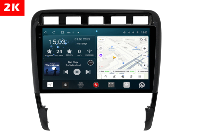 Автомагнитола штатная с 2K экраном RedPower 71305 Slim на Android 10 для Porsche Cayenne 1-поколение (12.2002-03.2010)