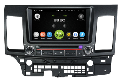 Штатная магнитола Roximo CarDroid RD-2602 для Mitsubishi Lancer X (Android 8.0)