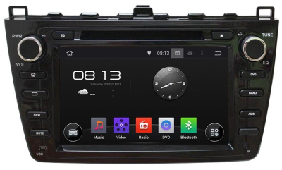 Штатная автомагнитола MAZDA 6 2007-2012 (черный) Carmedia KD-8001-P5-b Android 9.0 DSP