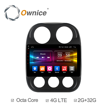 Штатная магнитола Ownice C500+ S1252P для Jeep Compass (Android 6.0)