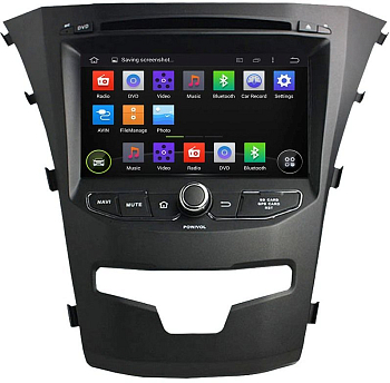 Штатная автомагнитола SSANGYONG Actyon II 10.2013+ рестайлинг Carmedia KD-7225-P5-32 Android 10 DSP