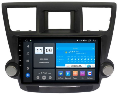 Штатная магнитола VOMI ZX355R10-7862-LTE-4-64 для Toyota Highlander 2009-2014 на Android 10