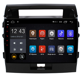 Штатное головное устройство TOYOTA Land Cruiser 200 2007-2015 Elegance на Android 6.0 Carmedia NM-054-MTK