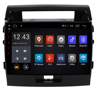 Штатное головное устройство TOYOTA Land Cruiser 200 2007-2015 Elegance на Android 6.0 Carmedia NM-054-MTK