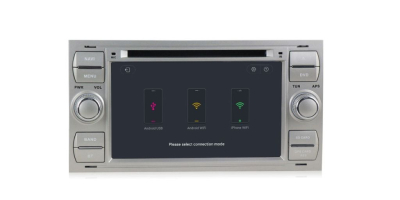 Штатное головное устройство для Ford Focus 2 2005-2007, Transit 2006-2015, C-Max 2003-2010, Fusion 2005-2012 (230х120мм) серебро на Android 10 Carmedia MKD-F745S-P6N